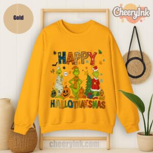 Sweatshirt Grinch Hallothanksmas