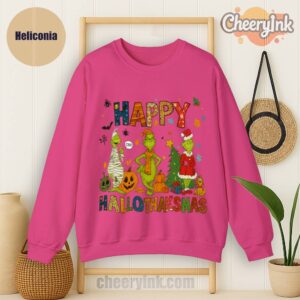 Sweatshirt Grinch Hallothanksmas
