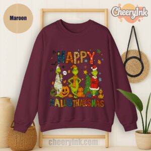 Sweatshirt Grinch Hallothanksmas