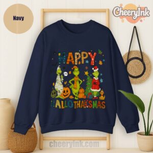 Sweatshirt Grinch Hallothanksmas