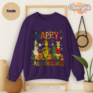 Sweatshirt Grinch Hallothanksmas