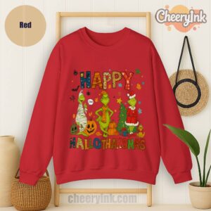 Sweatshirt Grinch Hallothanksmas