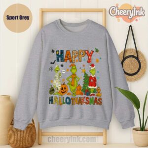 Sweatshirt Grinch Hallothanksmas Sport