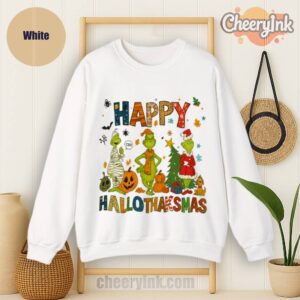 Sweatshirt Grinch Hallothanksmas
