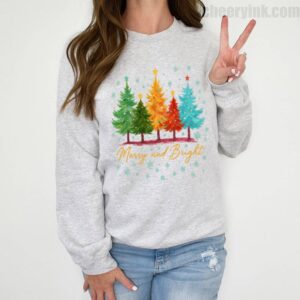 Sweatshirt Merry And Bright 2