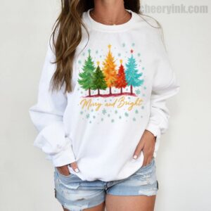 Sweatshirt Merry And Bright 3