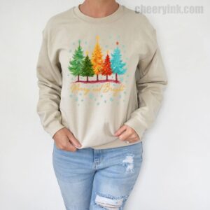 Sweatshirt Merry And Bright 5