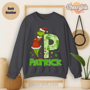 Sweatshirt Personalized Grinch Dark