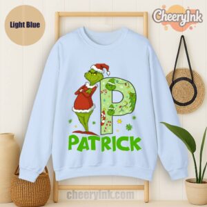 Sweatshirt Personalized Grinch Light