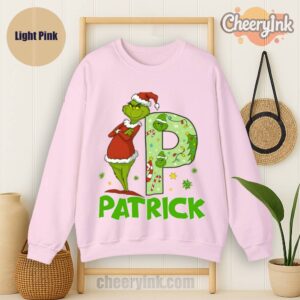 Sweatshirt Personalized Grinch Light