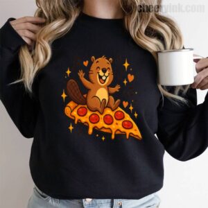 Sweatshirt Pizza Beaver Party 9