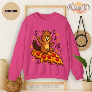 Sweatshirt Pizza Beaver Party