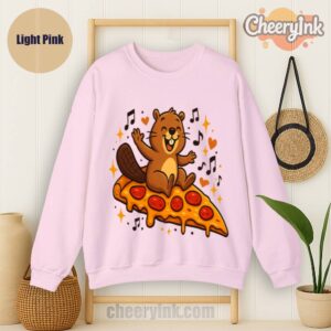 Sweatshirt Pizza Beaver Party Light