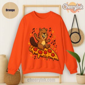 Sweatshirt Pizza Beaver Party