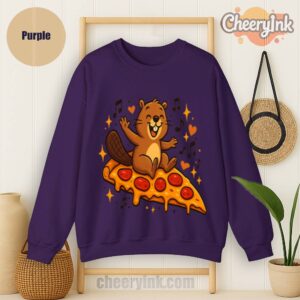 Sweatshirt Pizza Beaver Party