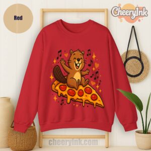 Sweatshirt Pizza Beaver Party