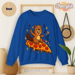Sweatshirt Pizza Beaver Party
