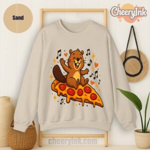 Sweatshirt Pizza Beaver Party