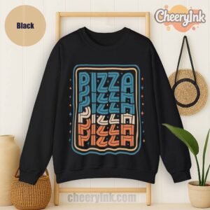 Sweatshirt Pizza Black