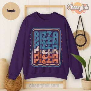 Sweatshirt Pizza Purple
