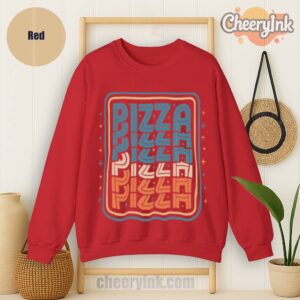 Sweatshirt Pizza Red