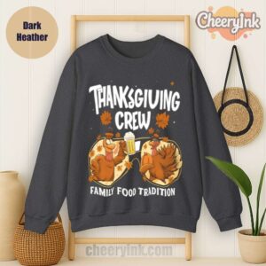 Sweatshirt Thanksgiving Crew Dark