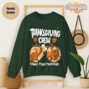 Sweatshirt Thanksgiving Crew Forest
