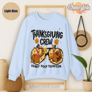Sweatshirt Thanksgiving Crew Light