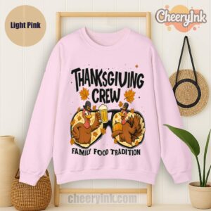 Sweatshirt Thanksgiving Crew Light