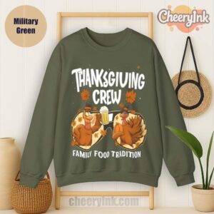 Sweatshirt Thanksgiving Crew Military