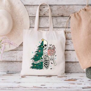Tote Christmas Skeleton 1 Natural