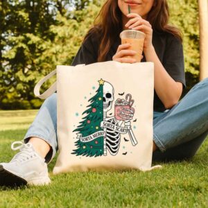 Tote Christmas Skeleton 10 Natural