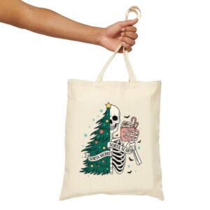 Tote Christmas Skeleton 17 Natural