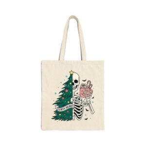 Tote Christmas Skeleton 18 Natural