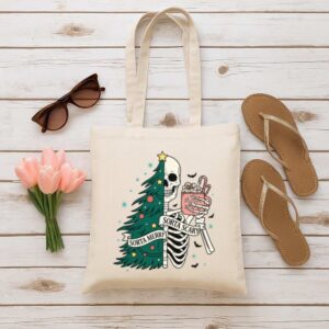 Tote Christmas Skeleton 6 Natural