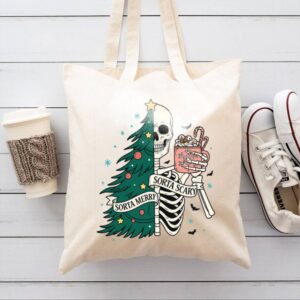 Tote Christmas Skeleton 9 Natural