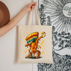Tote Dabbing Pizza Slice 13 Natural