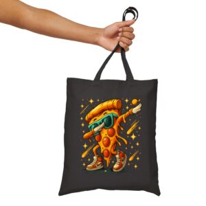 Tote Dabbing Pizza Slice 15 Black