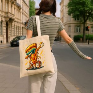 Tote Dabbing Pizza Slice 15 Natural