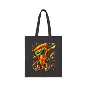 Tote Dabbing Pizza Slice 16 Black