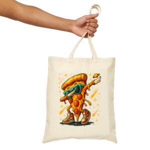 Tote Dabbing Pizza Slice 17 Natural