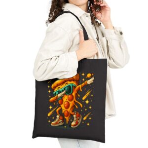 Tote Dabbing Pizza Slice 19 Black