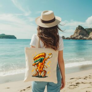 Tote Dabbing Pizza Slice 7 Natural