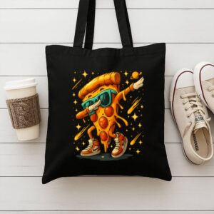 Tote Dabbing Pizza Slice 9 Black