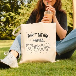 Tote Don T Eat My Homies 10 Natural