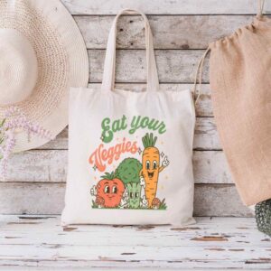 Tote Eat Your Veggies 1 Natural