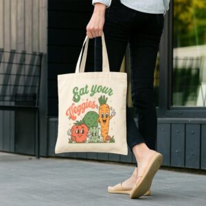 Tote Eat Your Veggies 12 Natural