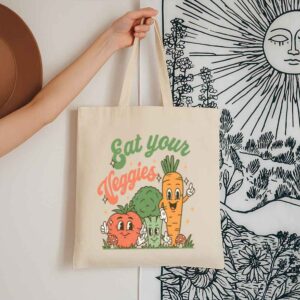 Tote Eat Your Veggies 13 Natural