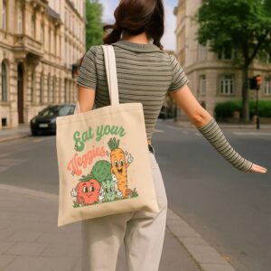 Tote Eat Your Veggies 15 Natural