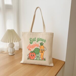 Tote Eat Your Veggies 16 Natural